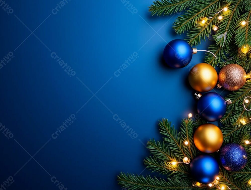 Background Magia Azul De Natal