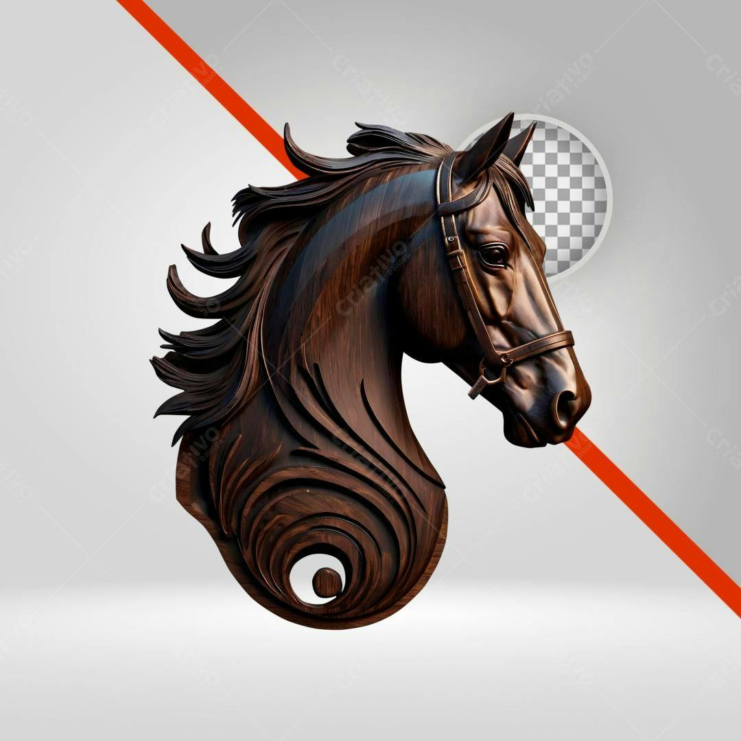 Icone Cavalo esculpido PNG com fundo transparente