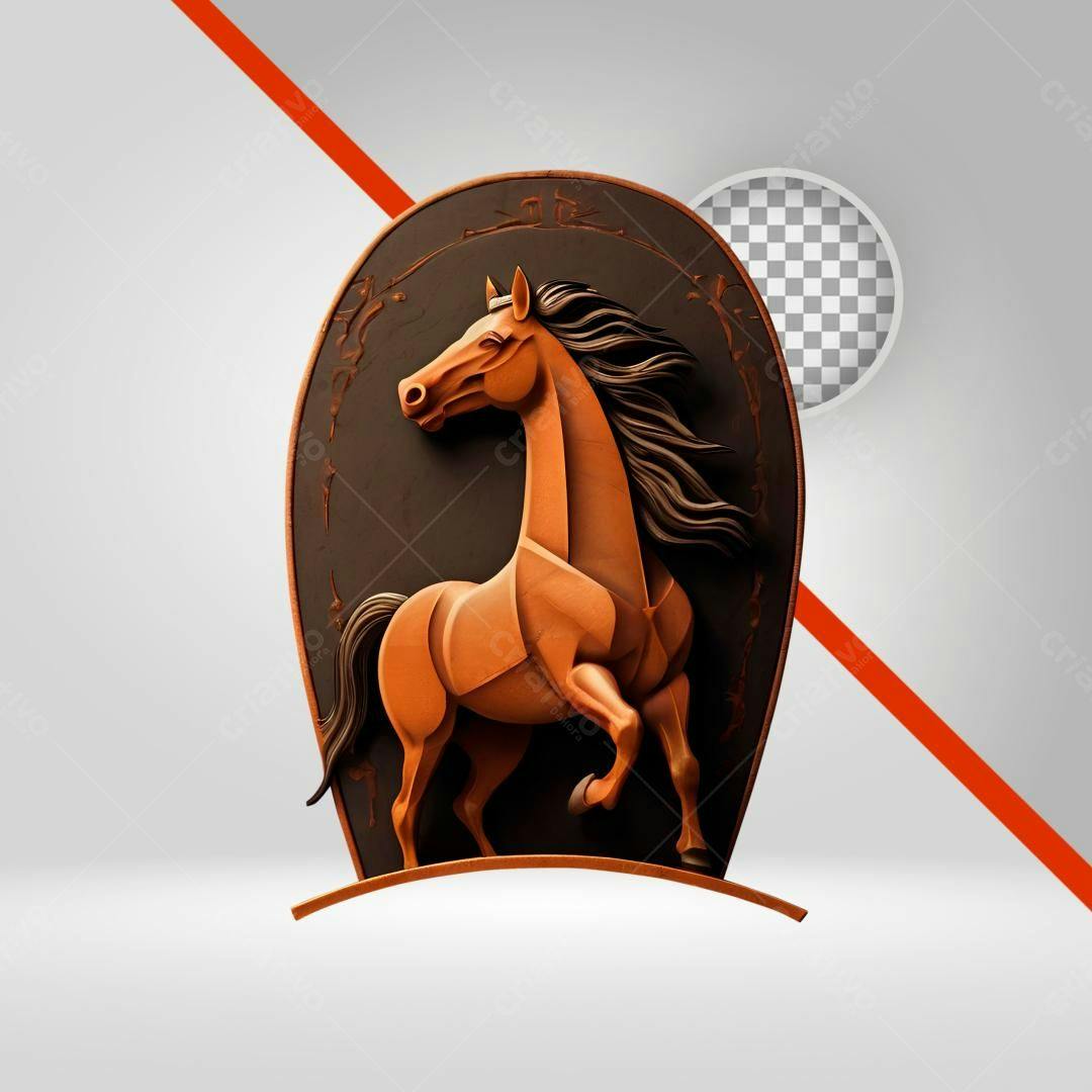 Icone Cavalo Marrom PNG com fundo transparente
