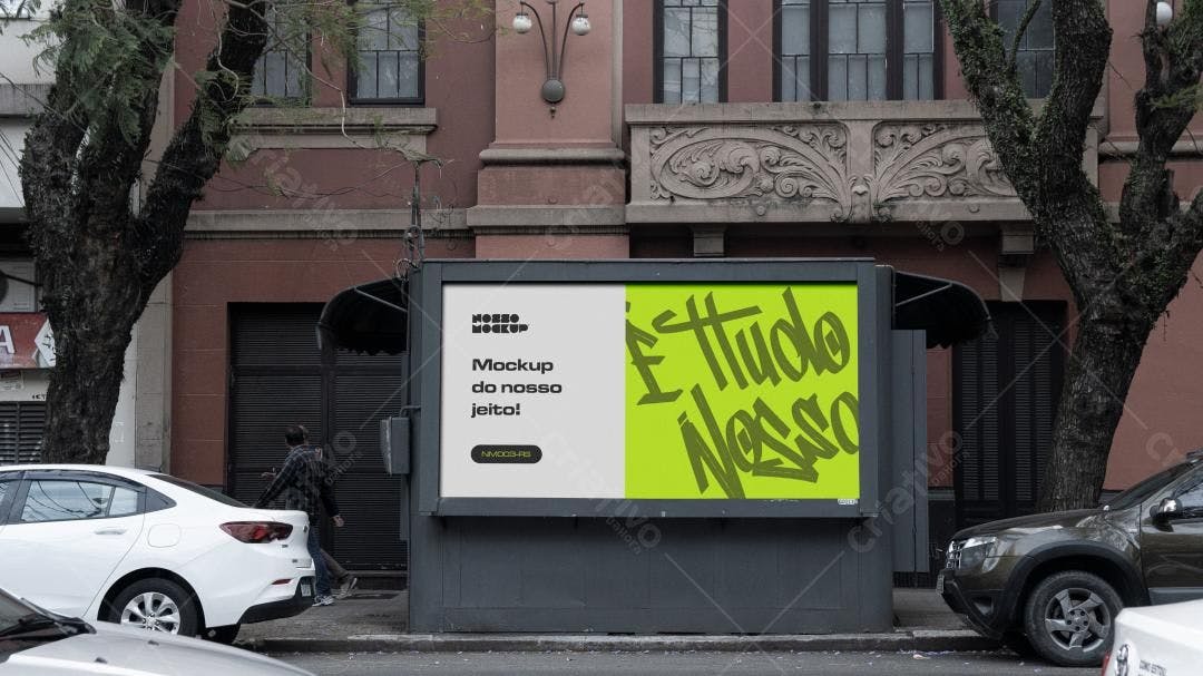 Mockup de Outdoor Moderno com Design Limpo e Vibrante