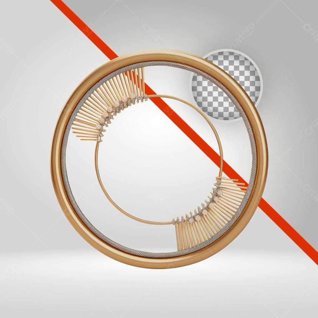 Moldura PNG com fundo transparente para decoração