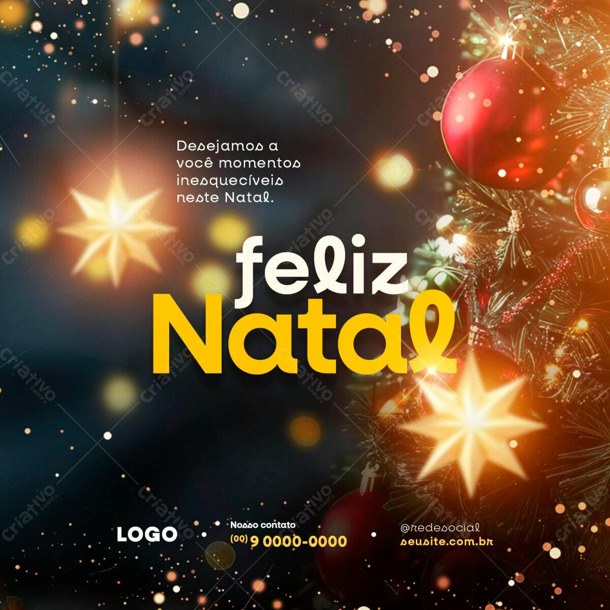 Postagem Natalina PSD Editável
