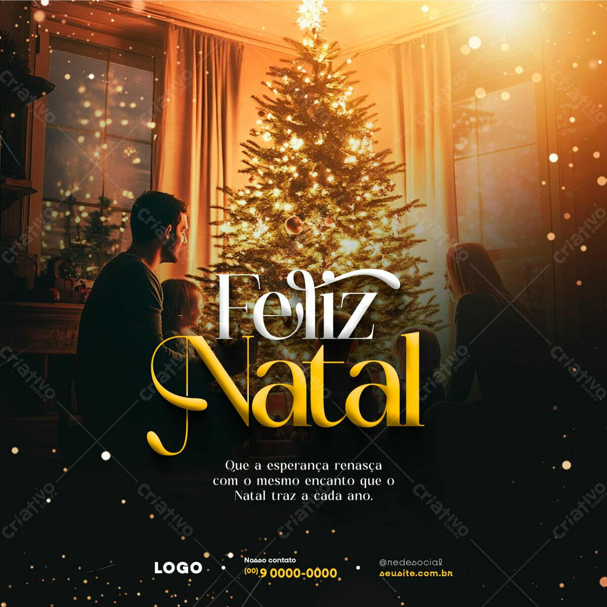 Postagem de Natal para Redes Sociais PSD Editável