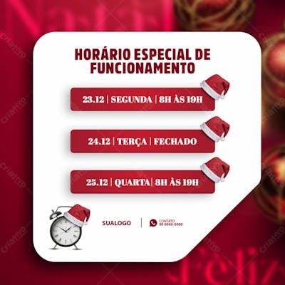 Horario De Funcionamento Natal 03