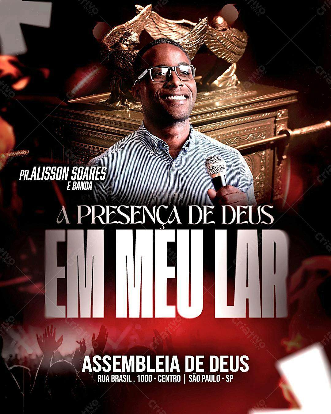 Flyer Evento Gospel PSD Editável