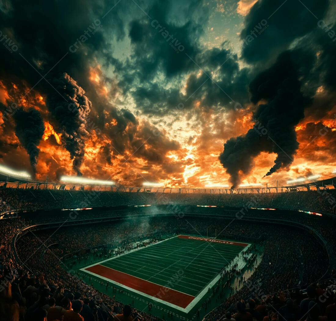 Estádio de futebol americano apocalíptico
