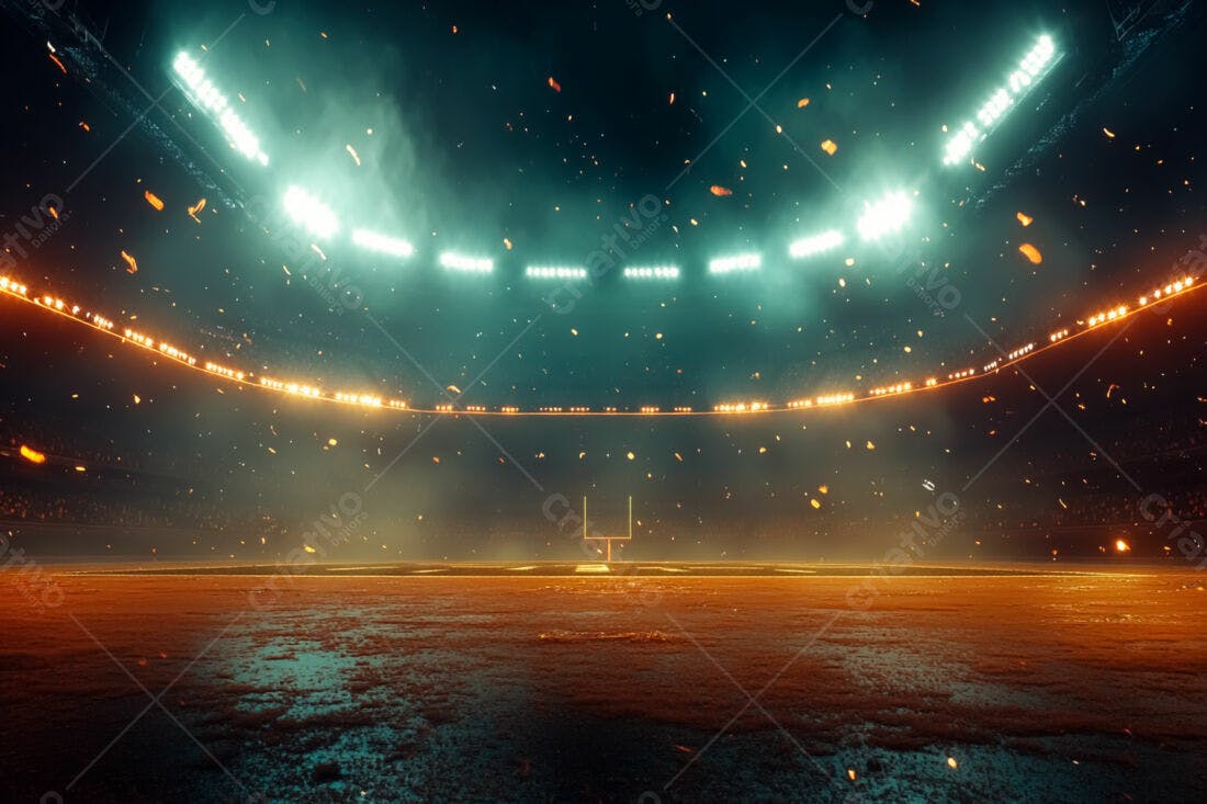 Campo de Futebol Americano Noturno