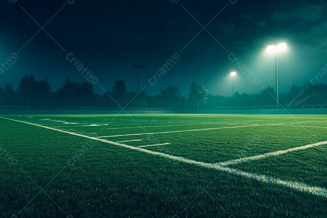 Campo de Futebol Americano Noturno