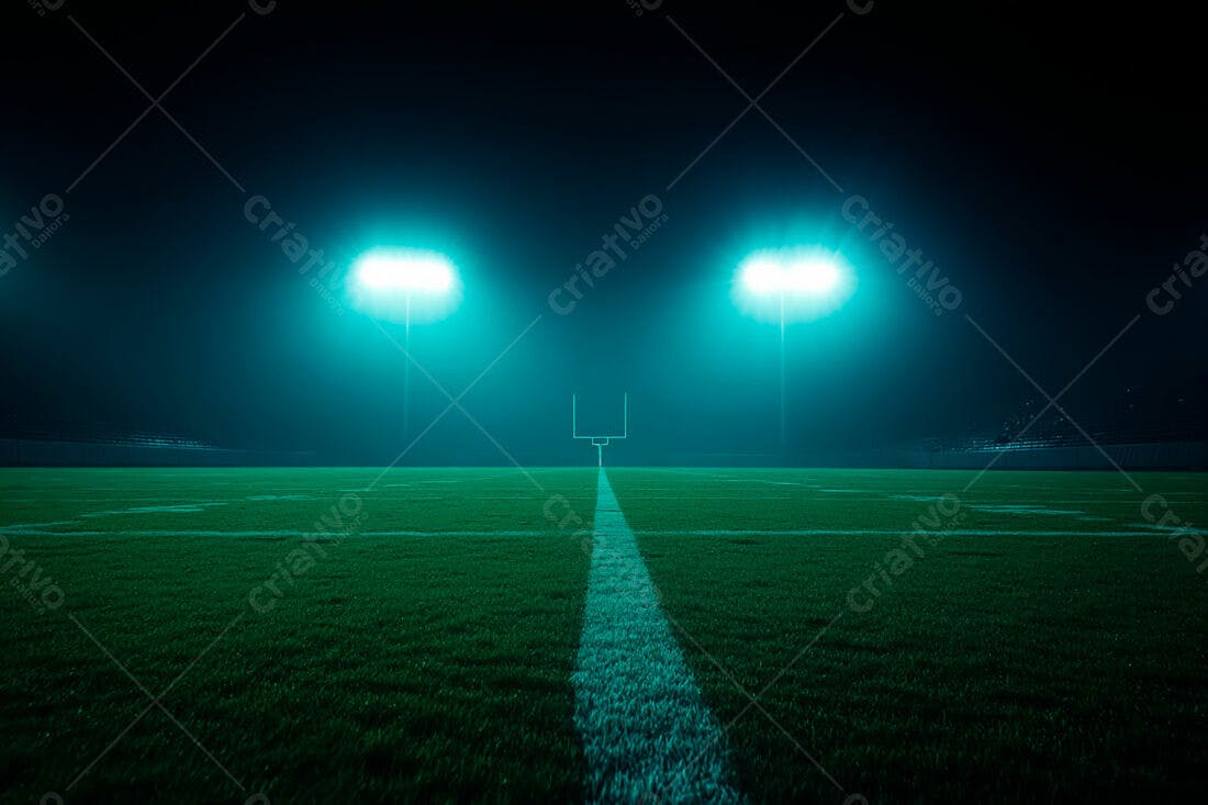 Campo de Futebol Americano Noturno