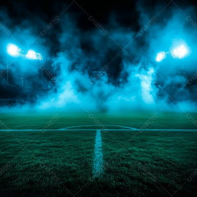 Imagem De Fundo Campo De Futebol Com Fumaça