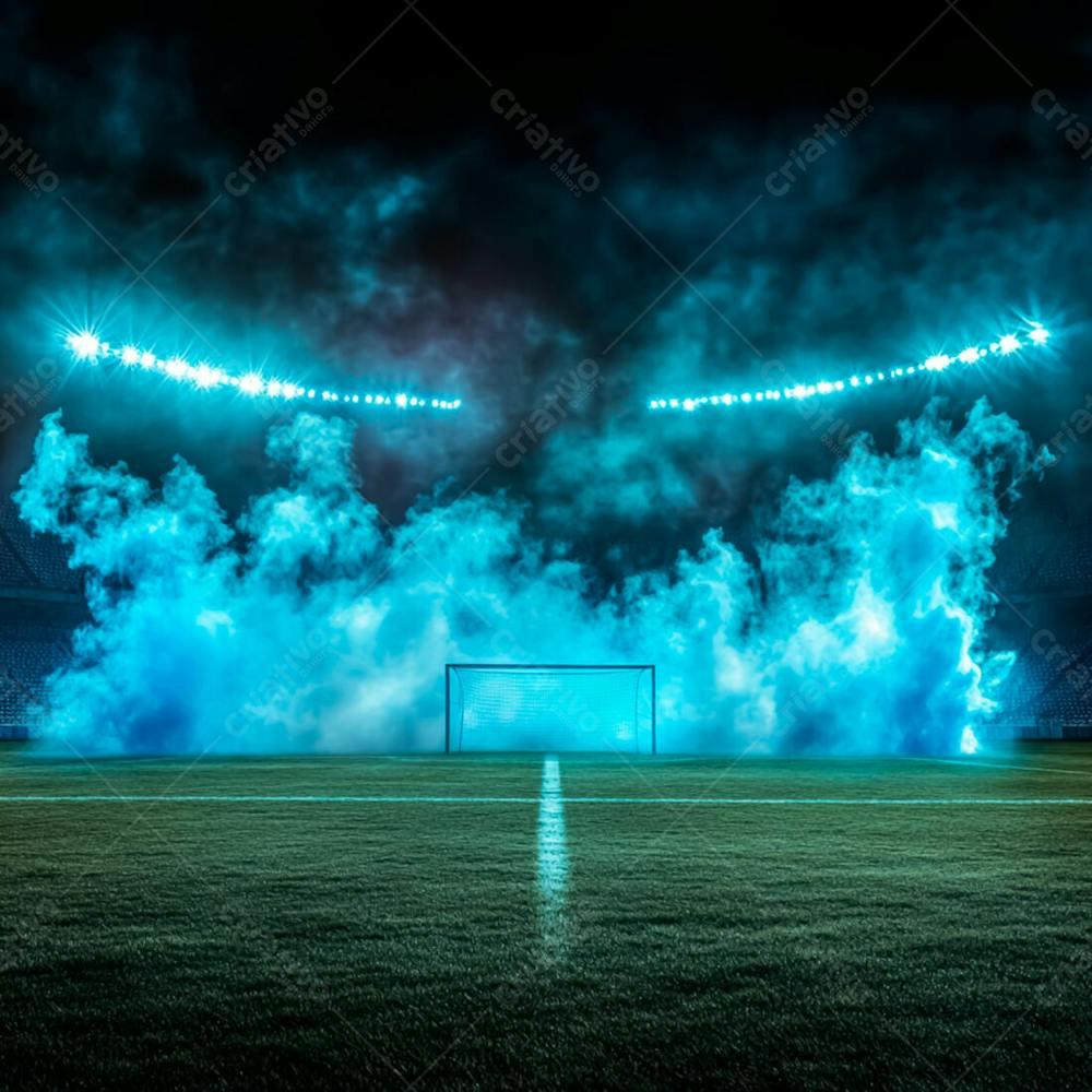 Imagem De Fundo Campo De Futebol Com Fumaça