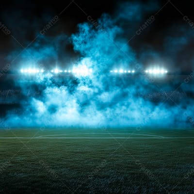 Imagem De Fundo Campo De Futebol Com Fumaça
