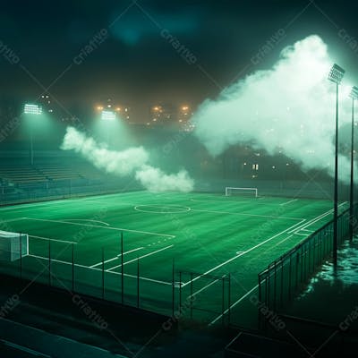 Imagem De Fundo Campo De Futebol Com Fumaça