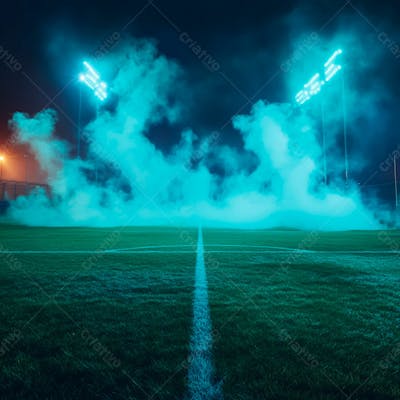 Imagem De Fundo Campo De Futebol Com Fumaça