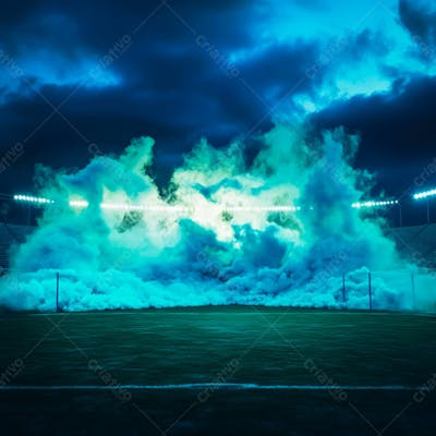 Imagem De Fundo Campo De Futebol Com Fumaça