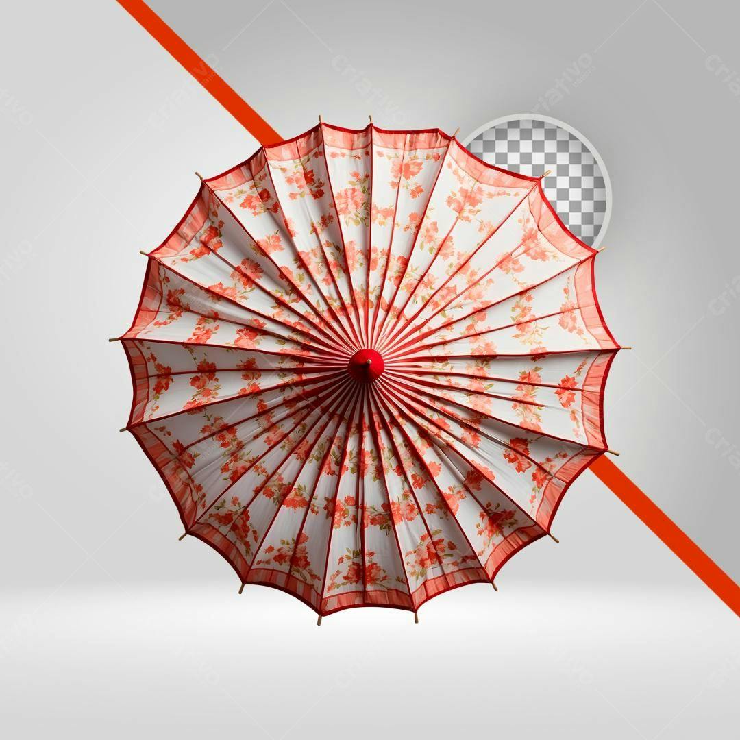Icone floral guarda-chuva PNG com fundo transparente