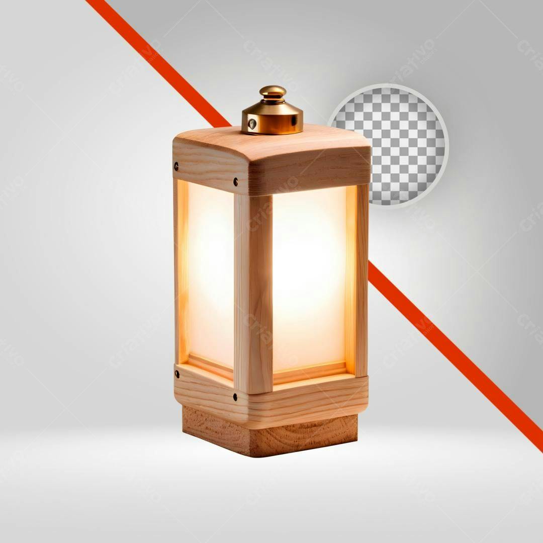 Icone Luminária Madeira PNG com fundo transparente