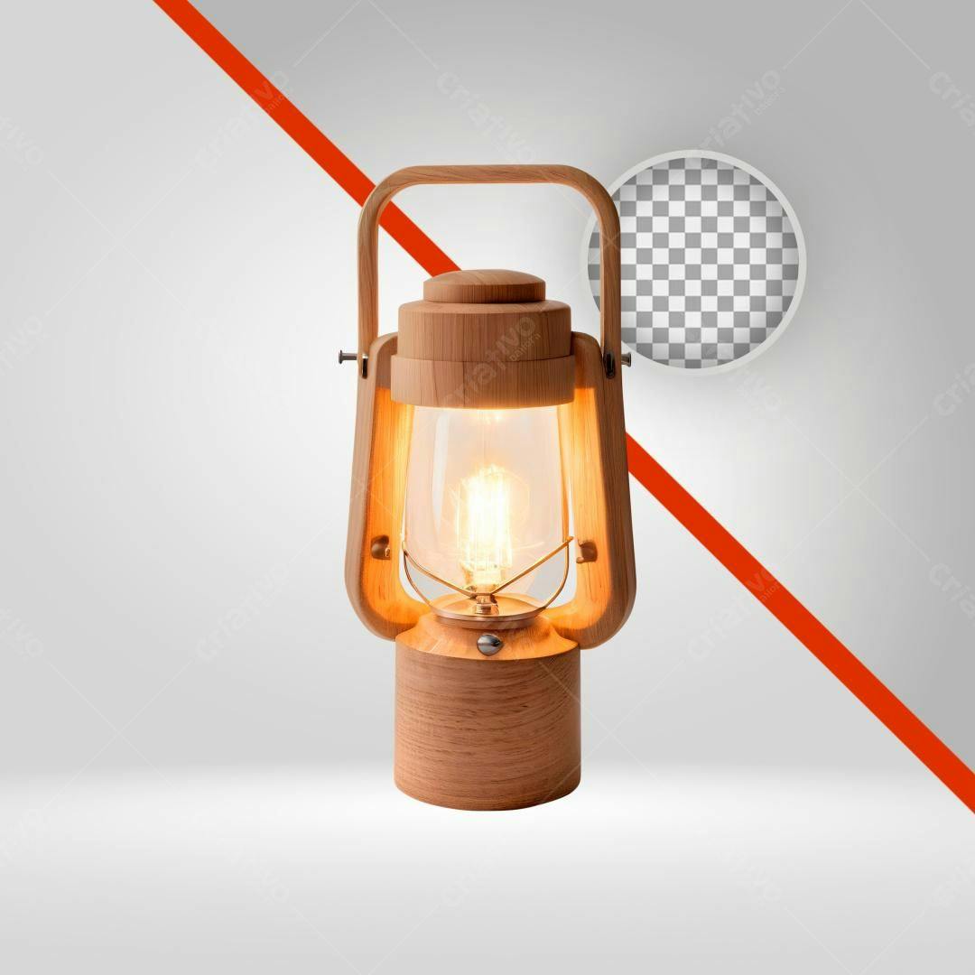 Icone Luminária Madeira PNG com fundo transparente