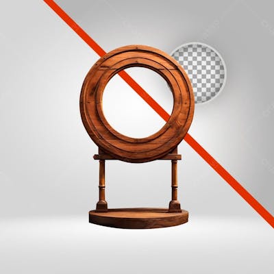 Objeto De Madeira 3D Para Vaquejada, Elemento Png
