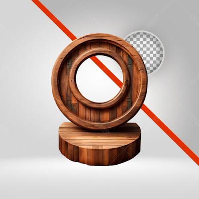 Base De Madeira 3D Para Produtos, Elemento Png
