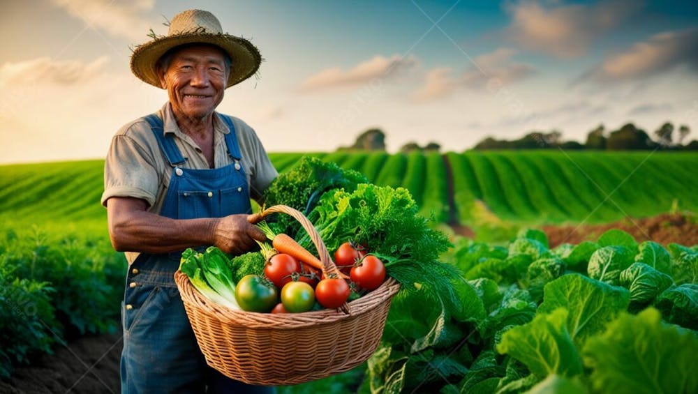 Imagem De Uma Agricultor Trabalhando