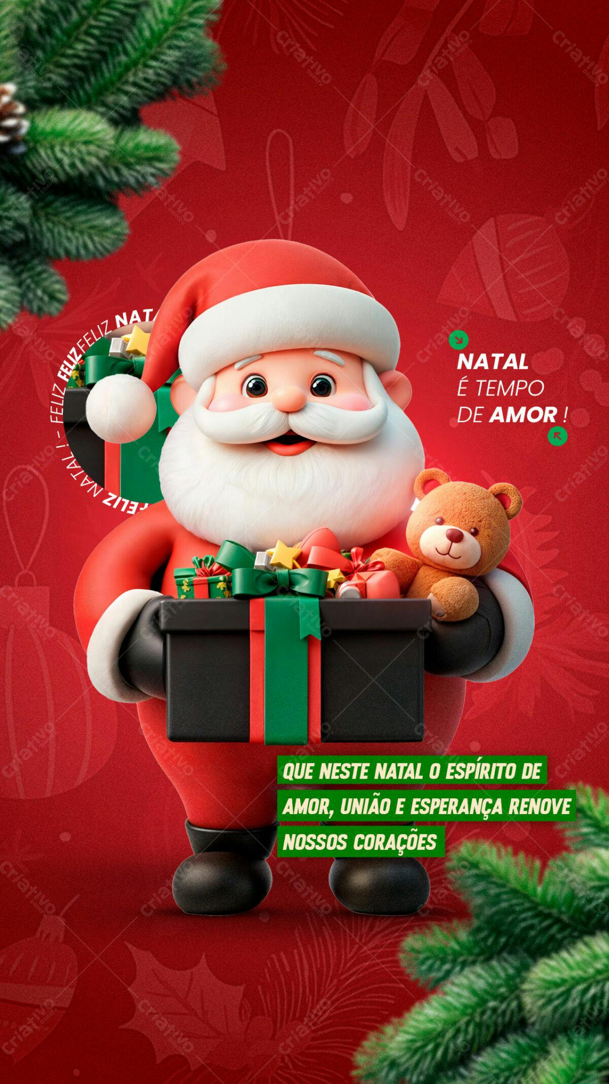 Post para o Natal PSD Editável