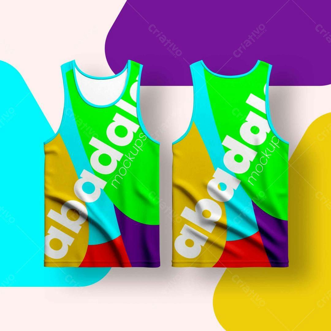 Mockup Regata Esportiva: Design Moderno e Cores Vibrantes