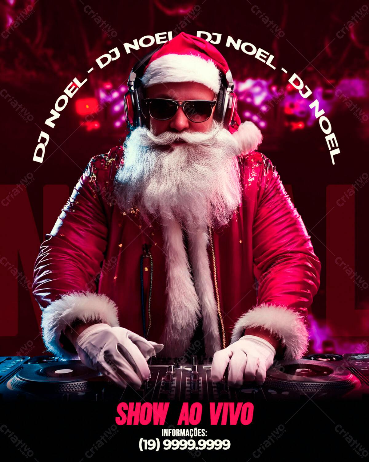 Flyer DJ Natalino PSD Editável