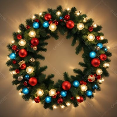 Guirlanda Natalina Enfeites De Festa De Natal