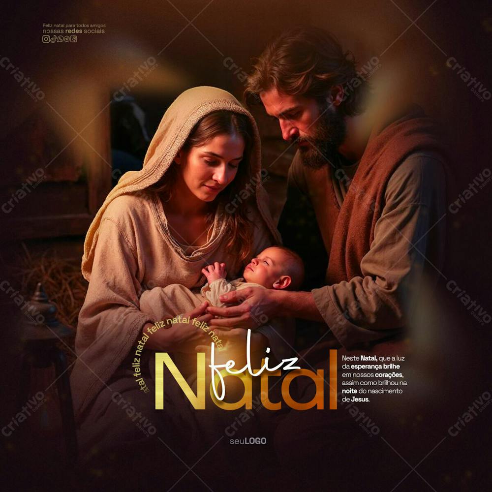Neste Natal Que A Luz Da Esperança Brilhe Psd Editavel Feed