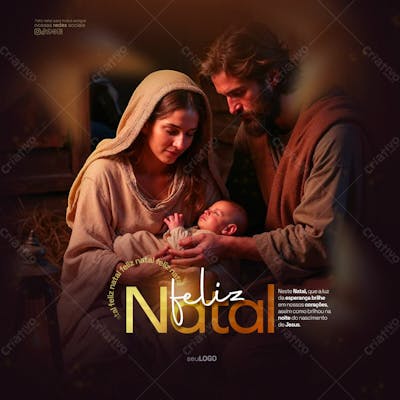 Neste Natal Que A Luz Da Esperança Brilhe Psd Editavel Feed