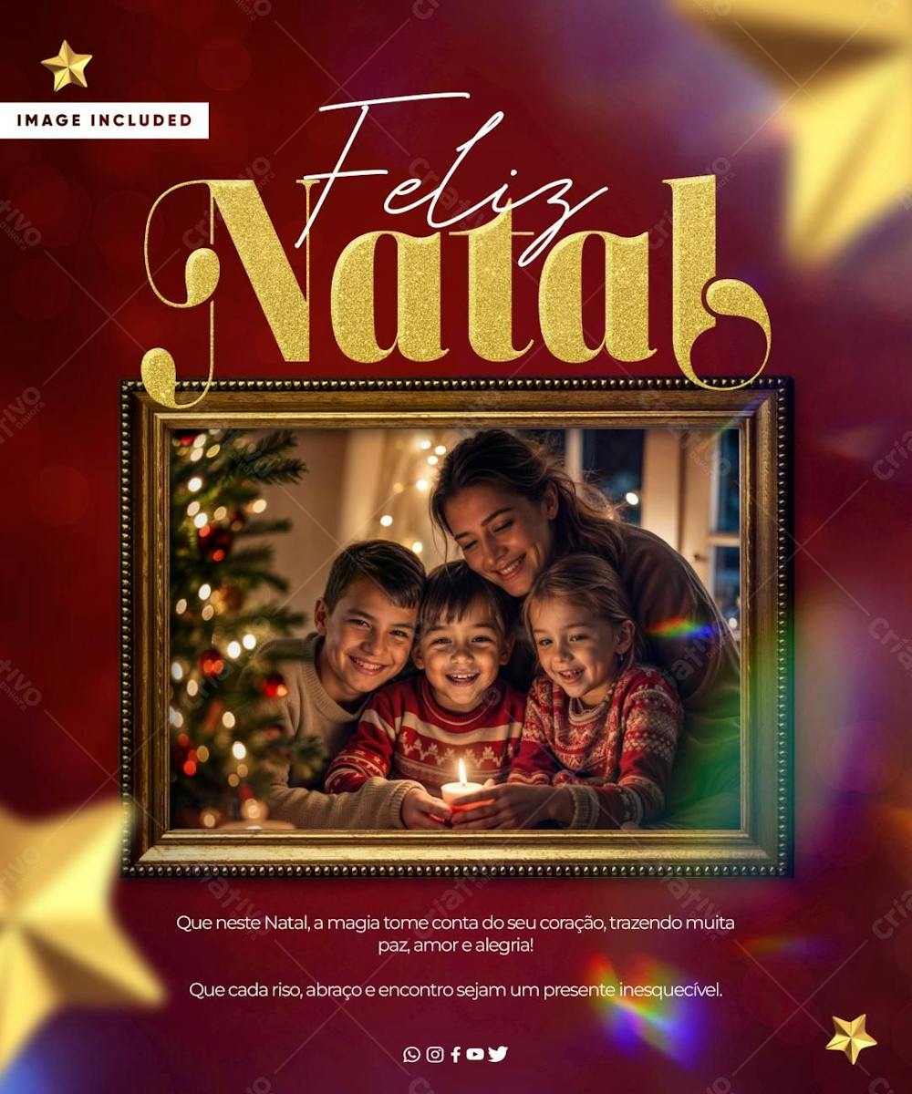 Post Social  Feliz Natal Magia do Natal