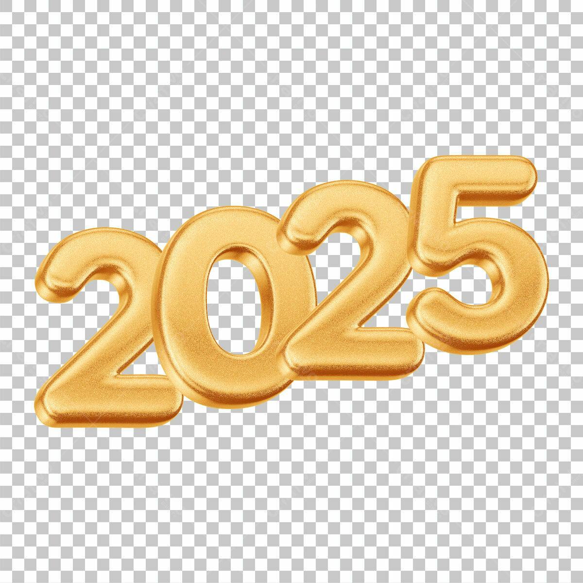 Arte para Ano Novo 2025 PSD Editável