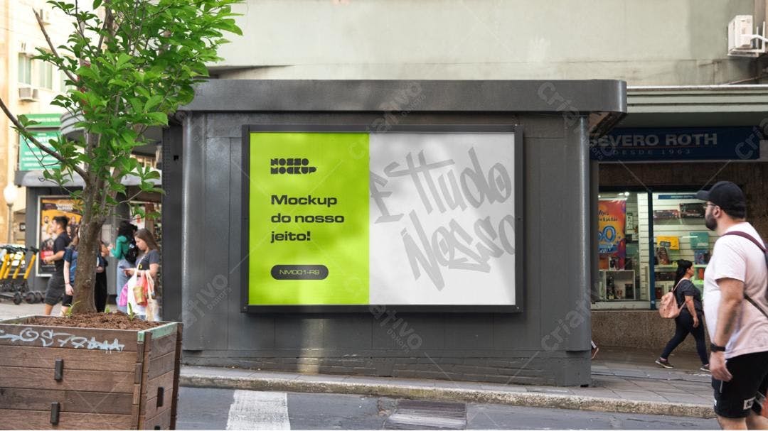 Mockup de Outdoor Urbano com Design Moderno