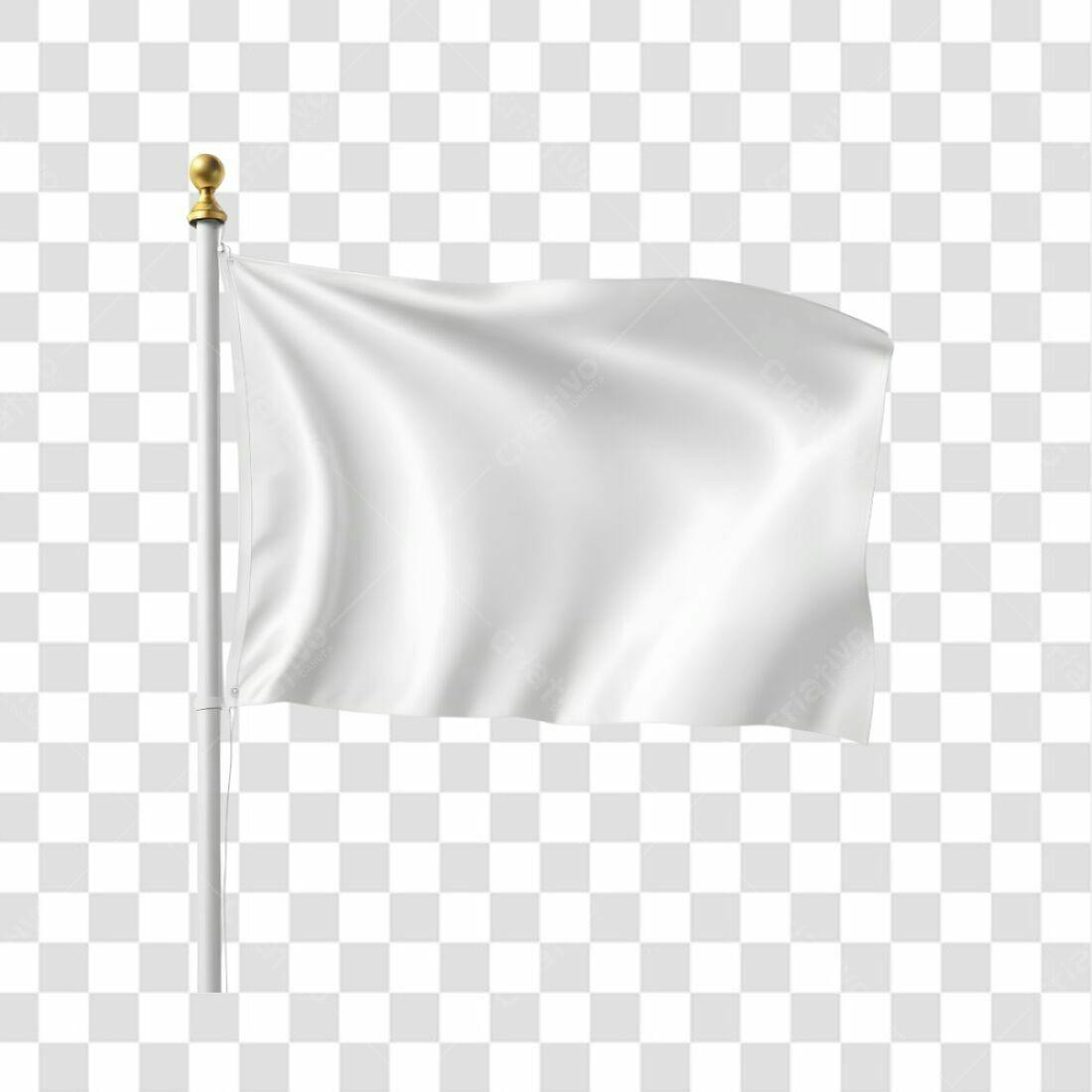 Bandeira Branca PNG com fundo transparente