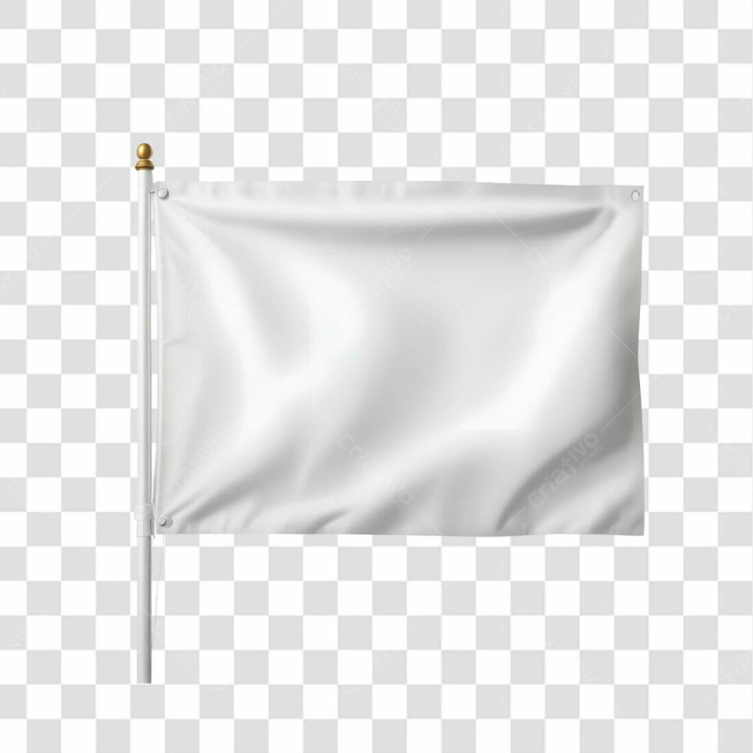 Bandeira Branca PNG com fundo transparente