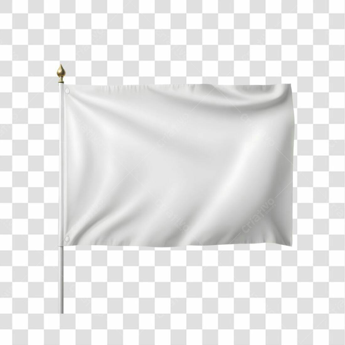 Bandeira Branca PNG com fundo transparente