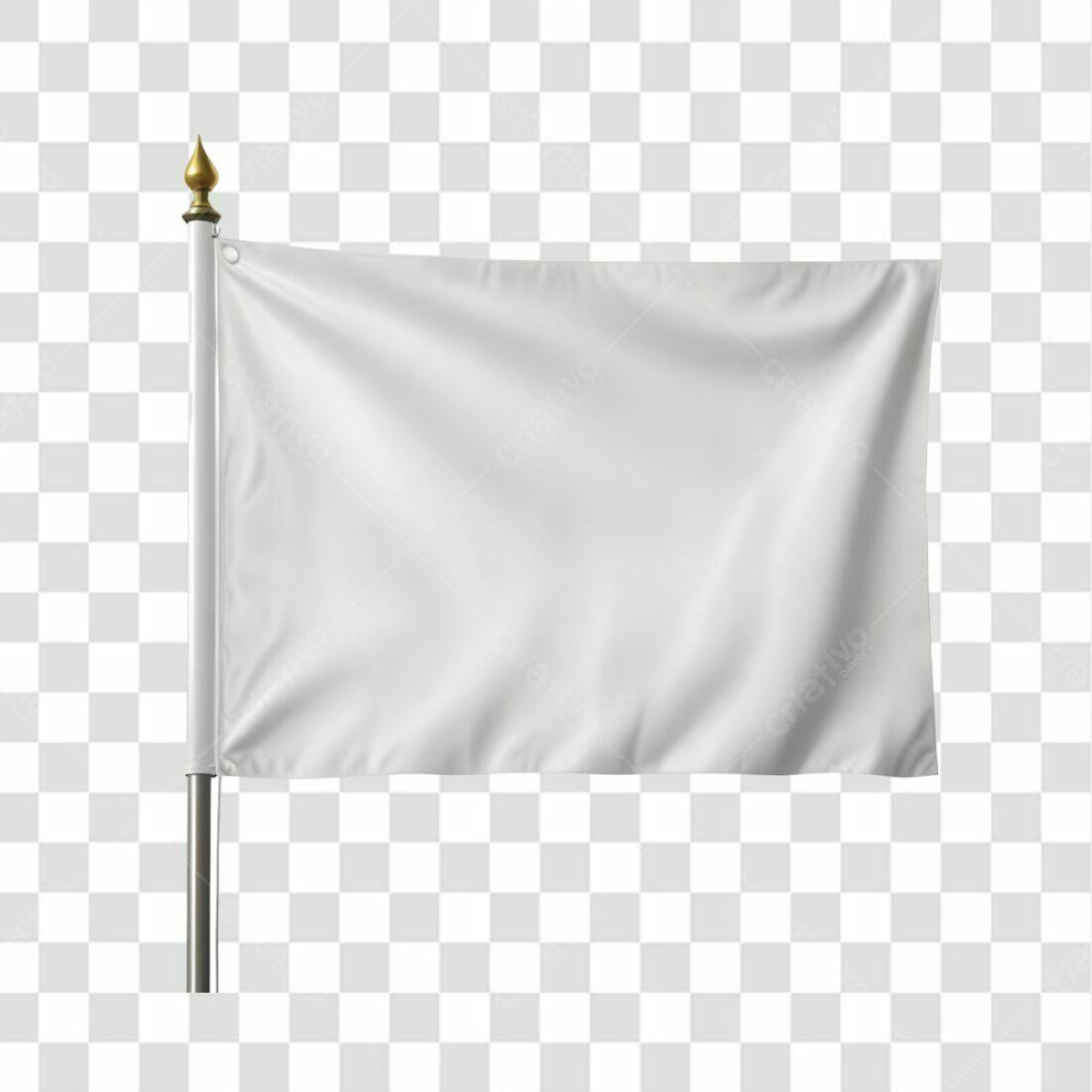 Bandeira Branca PNG com fundo transparente