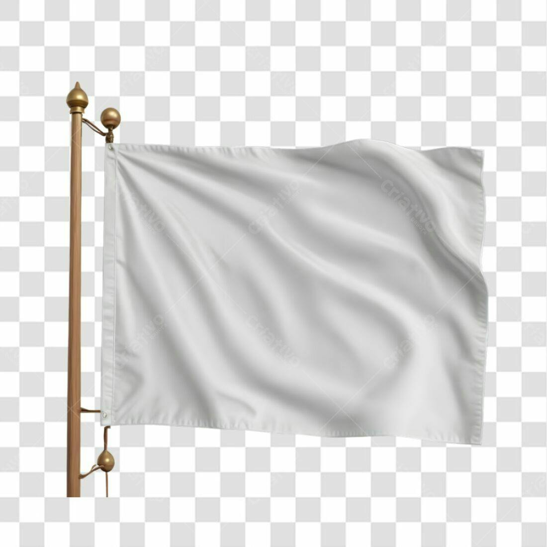 Bandeira Branca PNG com fundo transparente