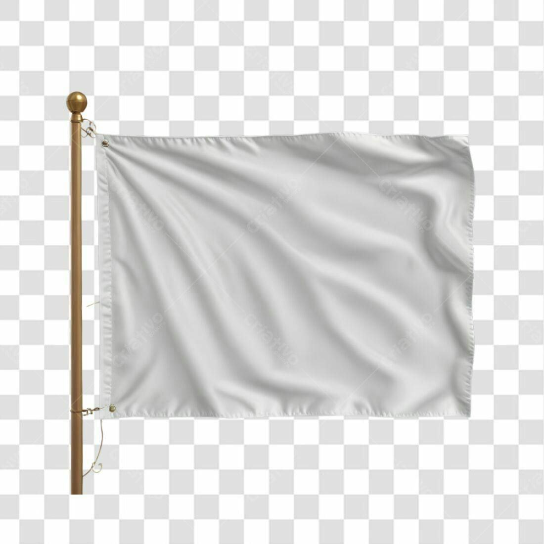 Bandeira Branca PNG com fundo transparente