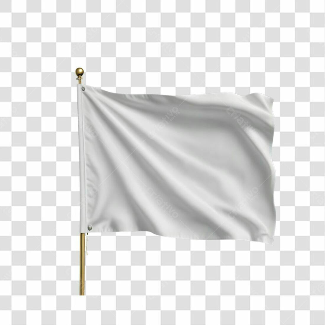 Bandeira Branca PNG com fundo transparente