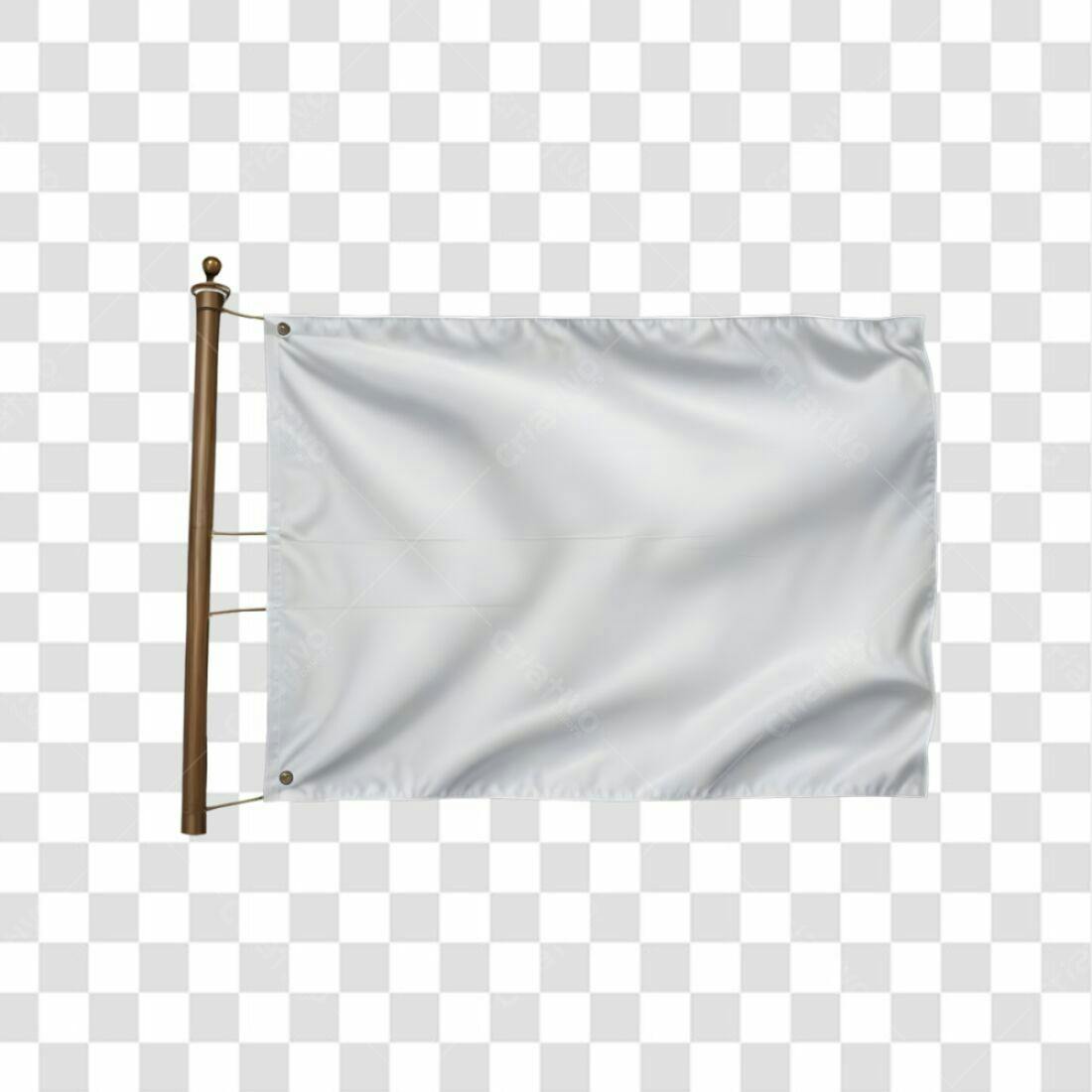 Bandeira Branca PNG com fundo transparente