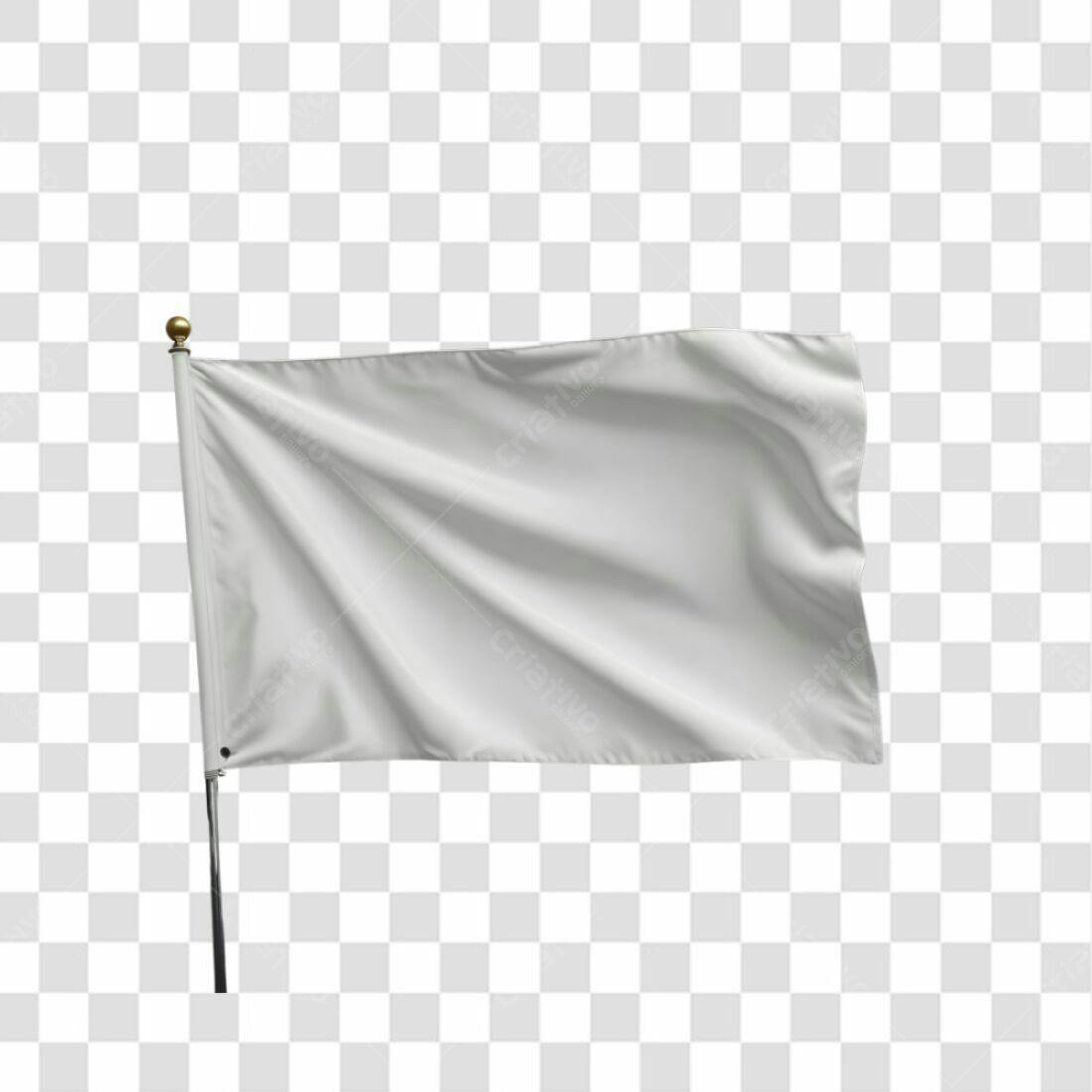 Bandeira Branca PNG com fundo transparente