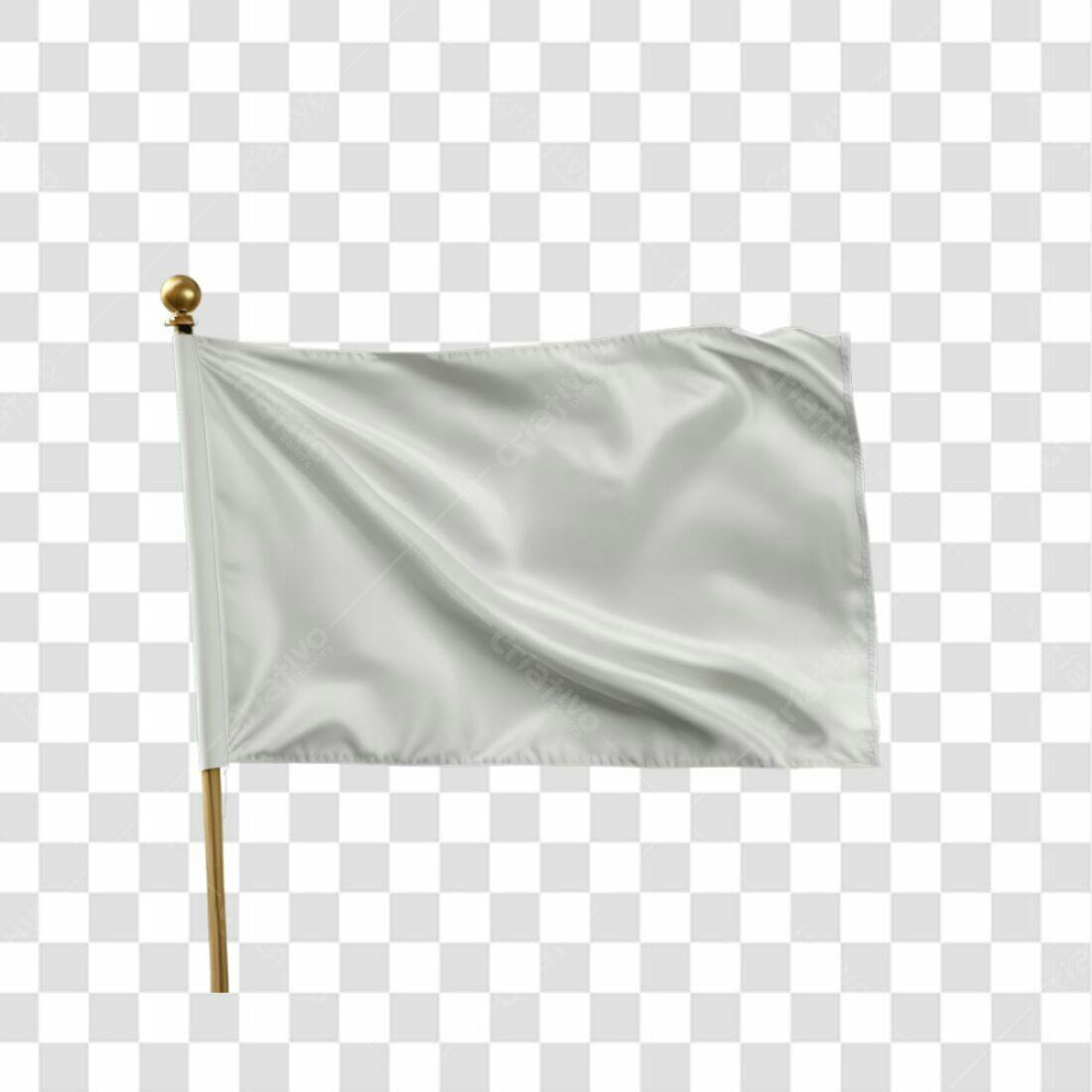 Bandeira Branca PNG com fundo transparente