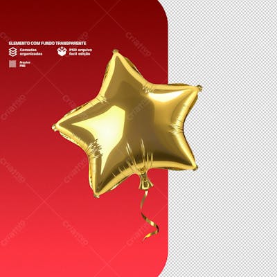 Bexiga 3D Para Composição De Natal Png Transparente
