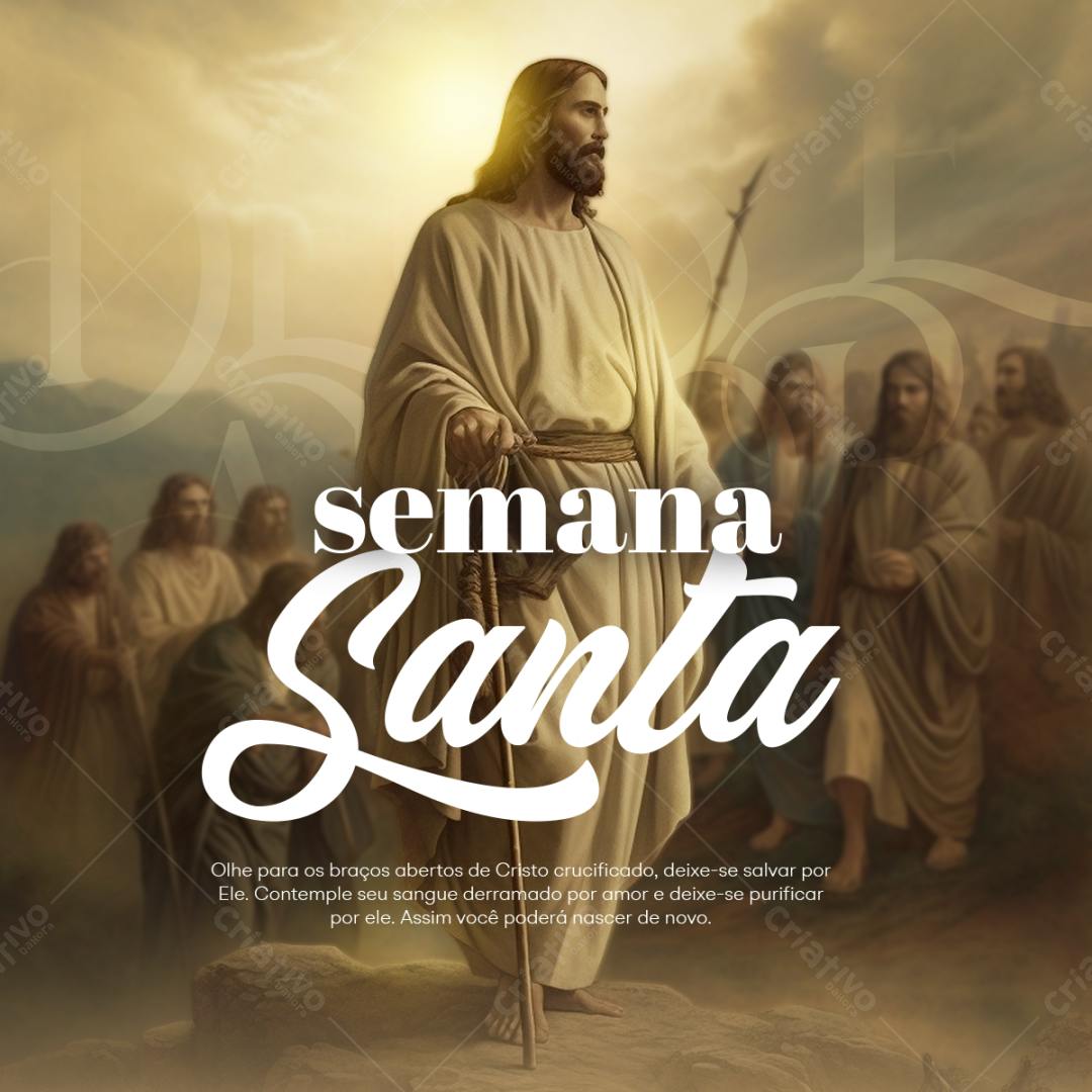 Flyer Semana Santa PSD Editável