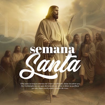 social media para semana santa com jesus