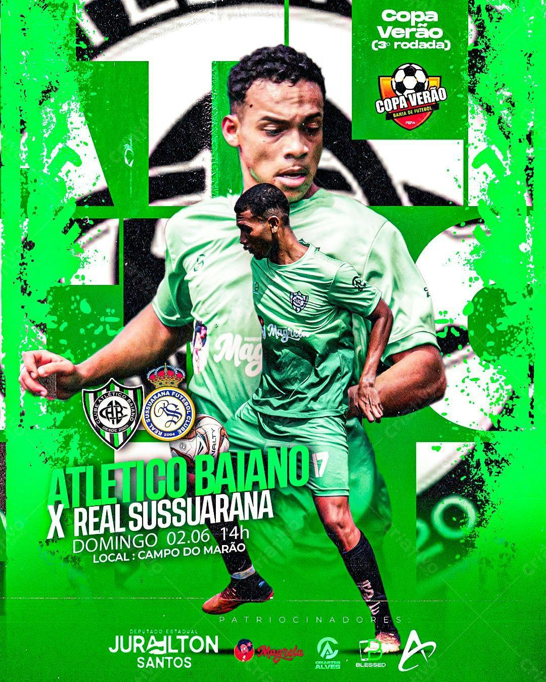 Flyer Jogo de Futebol PSD Editável