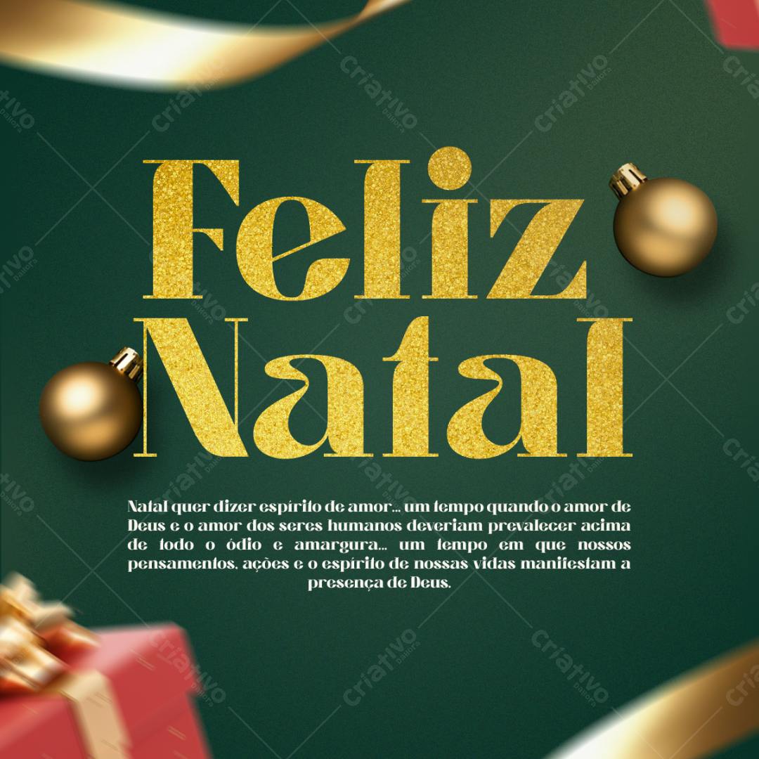 Flyer Feliz Natal PSD Editável
