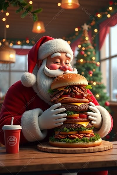 Torre Burger Ia Papai Noel Lanche Grande